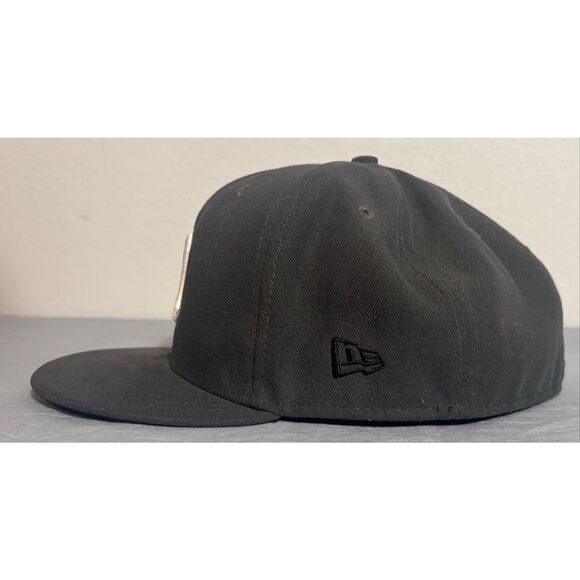 Ohio State Buckeyes New Era Hat 59Fifty Size 8 Gray 5950 OSU O Logo Fitted Cap - Picture 4 of 7